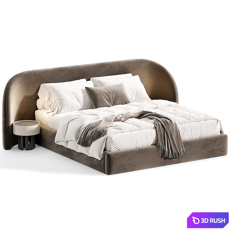 Sculpt Bed 3D Model Corona