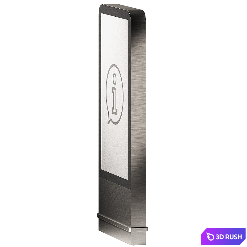 Touch information kiosks 2. City interactive advertising stands. 3D Model Vray, Corona