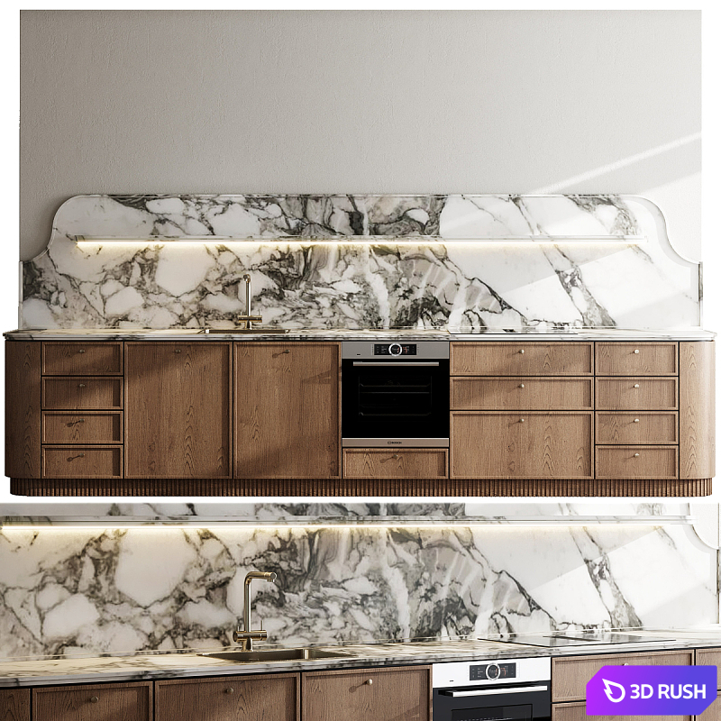 Kitchen Appliance Bosch Kitchen 197 3D Model Corona