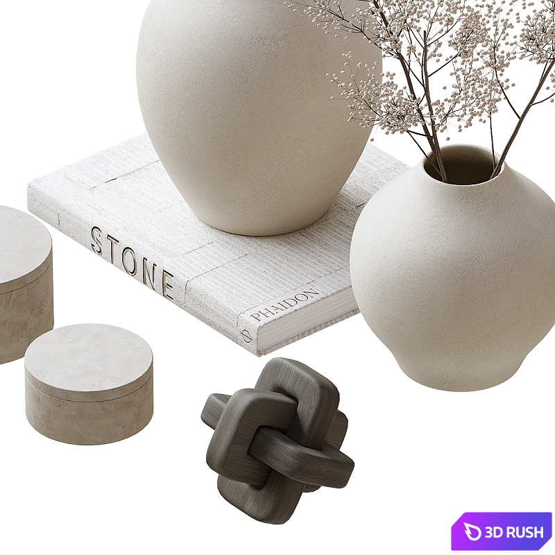 Decorative set 09 3D Model Corona