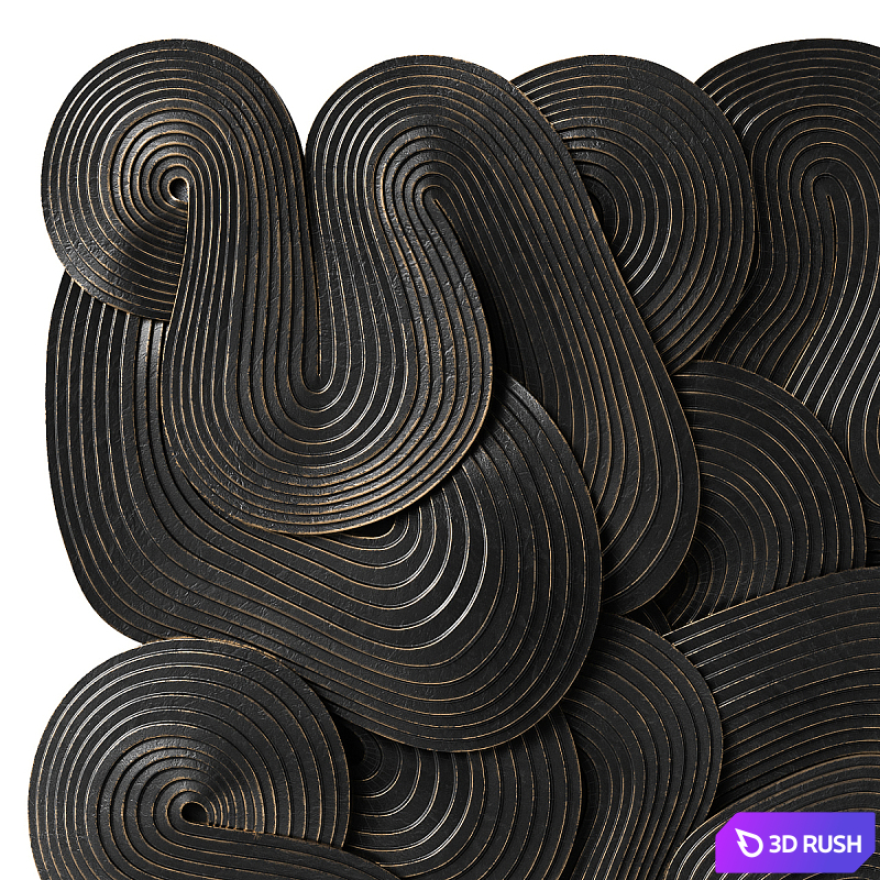 Abstract sculpture by Jim Gaylord. Saga 3D Model Vray, Corona