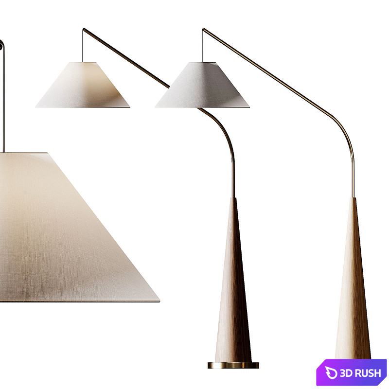 Vakkerlight Gibson Arc Floor Lamp 3D Model Corona