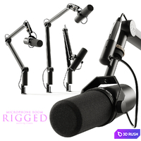 Microphone Shure & boom arm Blue