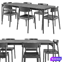 Silhouette table + Scandia chair