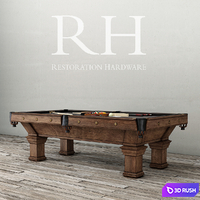RH / BRUNSWICK VINTAGE 1906 BILLIARDS TABLE