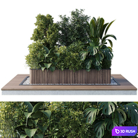 Outdoor plant Collection 114 - Wooden box for plant garden