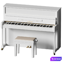 Yamaha B2 PE White - piano with bench