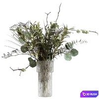 Bouquet of greenery, branches, eucalyptus and olive