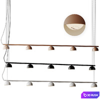 Blush Rail 5 Ceiling Lamp from Northern
