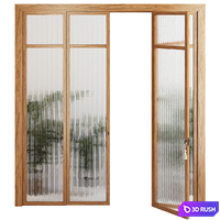 Fluted Glass Partition