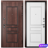 Entrance door staleks Verona V22 Dark Nut Patine