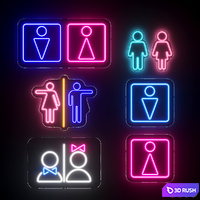 Restroom | Toilet | WC Neon Signs