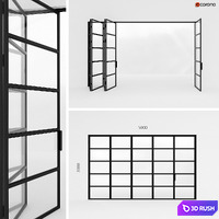 Metal door-accordion in the style of Loft 2