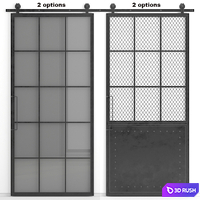 Barn (sliding) doors Mountain French