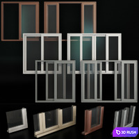Sliding Stained Glass Aluminum Doors