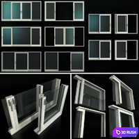 Sliding Stained Glass Aluminum Doors