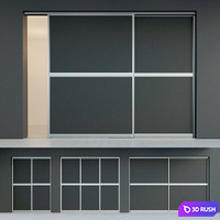 Sliding door. Partition. Closet. five