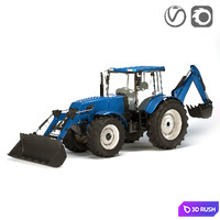 Tractor low / middle / high poly rigged