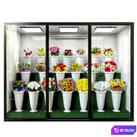 Refrigerated display for flowers