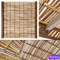 Bamboo branch decor Ceiling n21 / Ceiling from bamboo branches decor number 21
