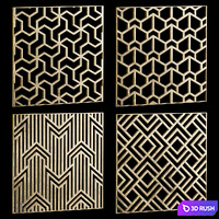 Set of square decorative panels 18
