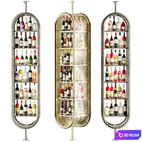 Modern rack in a restaurant with alcohol