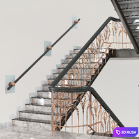 Classic Marble Copper Stairs