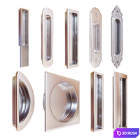 Recessed handles for sliding doors