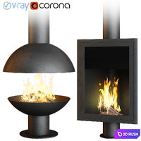 Fireplace set Focus Creation 3 (4 options)