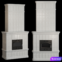 Stove - fireplace with tiles