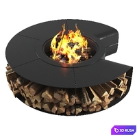 Outdoor fire pit omega