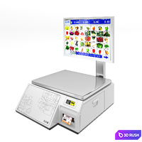 Commercial scales CAS with touch screen
