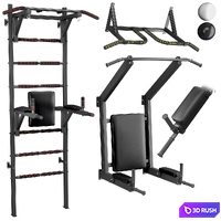 Set - Swedish wall, horizontal bar-press folding bars and horizontal bar wall