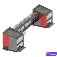 Elevated pedestrian crossing