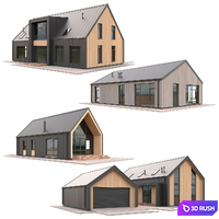 Low Poly Houses Set 04