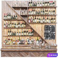 Ethnic bar with alcohol