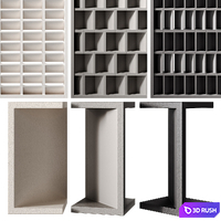 Modular decorative partition MISTRAL by Mutina
