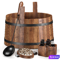 Sauna bath decor set