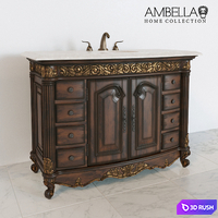 Provincial medium sink chest 3D Model Corona