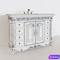 Provincial medium sink chest 3D Model Corona