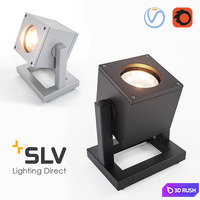 Facade fixtures CUBIX 1 SLV Elektronik 2017 132835, 132832 3D Model Vray, Corona