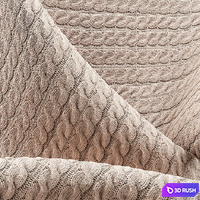 Collection of knitted fabrics 3D Model Vray