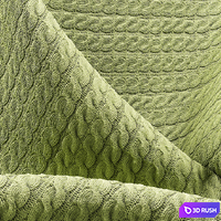 Collection of knitted fabrics 3D Model Vray
