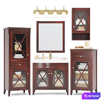 Bathroom furniture Caprigo Napoli 3D Model Corona