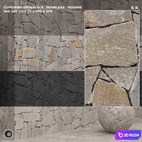 Material (seamless) - stone, panel set 84 3D Model Corona