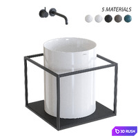 GALASSIA Core Countertop Ceramic Washbasin Set 2