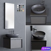 Ceramica Cielo Multiplo set 4 3D Model Vray, Corona