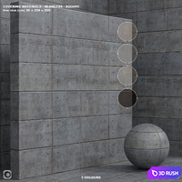 Material (seamless) - plaster, concrete, panel - set 135
