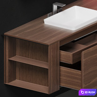 Arblu 5.ZERO Vanity unit with drawers 3D Model Vray, Corona