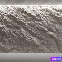 Rock wall 5 3D Model Vray, Corona
